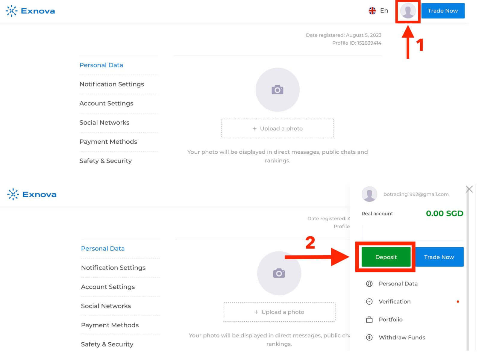 Login e depósito Exnova: acesso seguro à conta e financiamento Login e depósito Exnova: acesso seguro à conta e financiamento