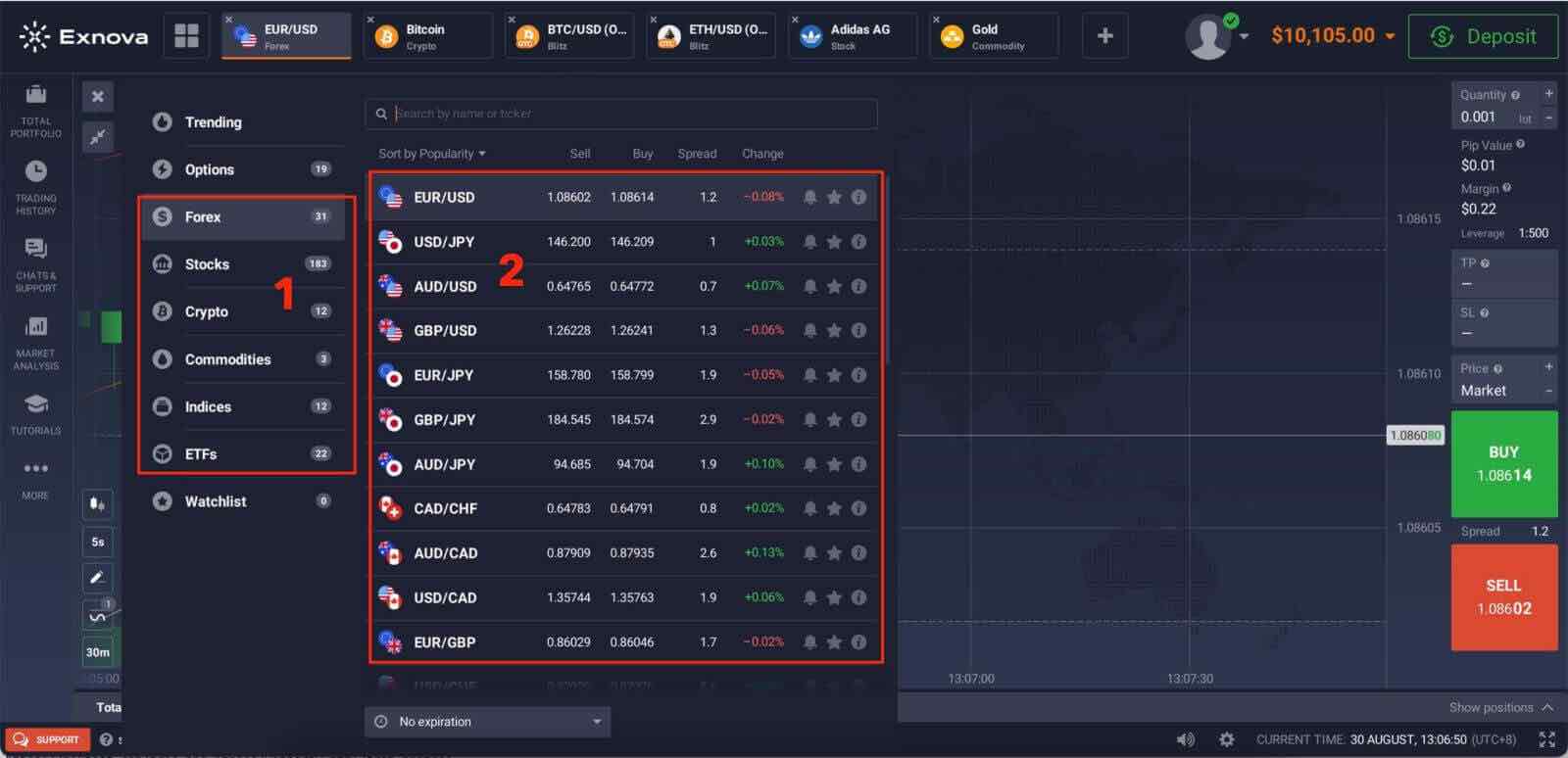 Exnova Registrar e Negociar Forex, Criptomoedas e Ações — Etapas e Requisitos